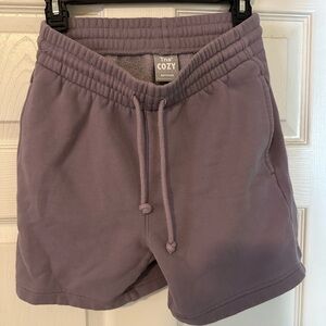 Aritzia TNA Cozy Purple Athletic Shorts